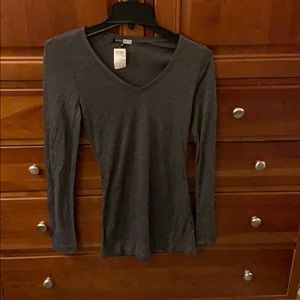 NWT grey long sleeve tee